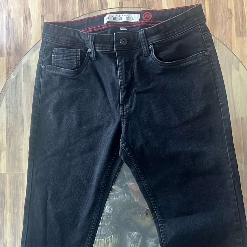 Artful Rebel Jeans. Size 32 W 40 L. Slightly used. No holes or tears. Black